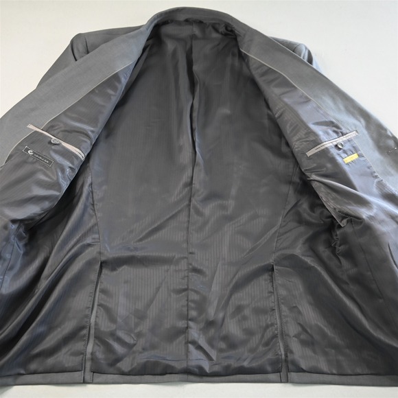 Caravelli 48L 40x38 Gray Super 150s Harry Mens Jacket Pants Suit - Picture 6 of 12